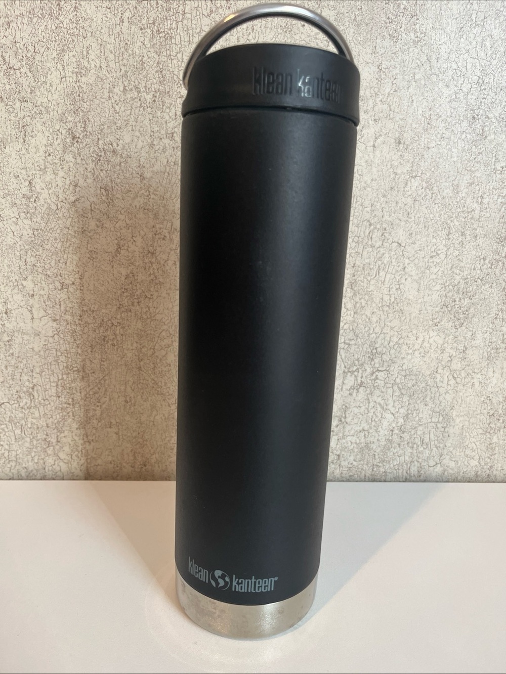 Klean Kanteen TK Wide With Cafe Lid Vacuum Insulated Stainless Steel Tumbler BLK